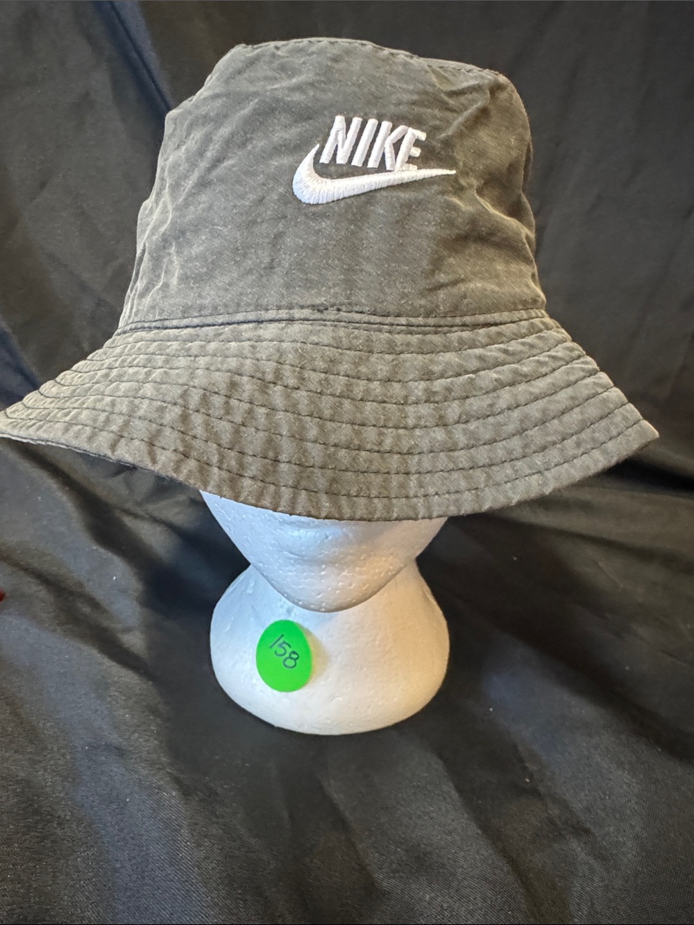 Nike Grey Bucket Hat with Embroidered Logo